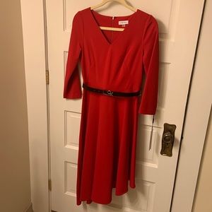 Calvin Klein red dress